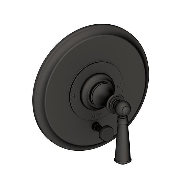 Newport Brass - Sutton Balanced Pressure Tub & Shower Diverter Plate with Handle. Less Showerhead, arm and flange.