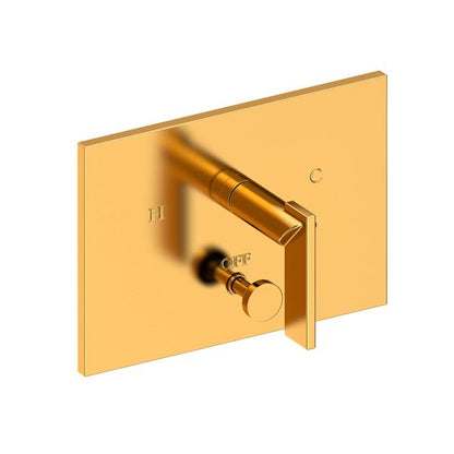 Newport Brass - Metro Balanced Pressure Tub & Shower Diverter Plate with Handle. Less Showerhead, arm and flange.