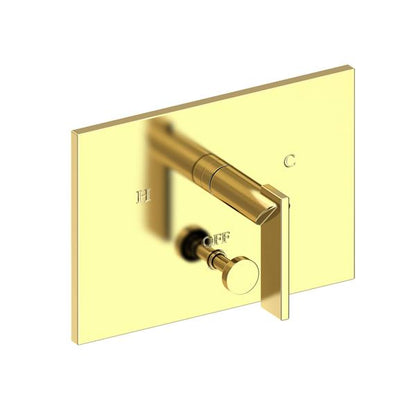 Newport Brass - Metro Balanced Pressure Tub & Shower Diverter Plate with Handle. Less Showerhead, arm and flange.