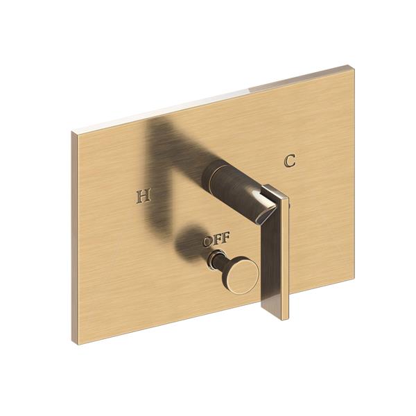 Newport Brass - Metro Balanced Pressure Tub & Shower Diverter Plate with Handle. Less Showerhead, arm and flange.