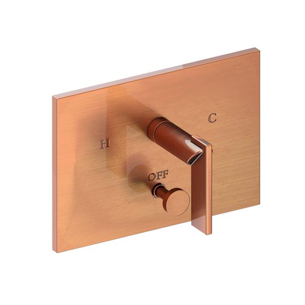 Newport Brass - Metro Balanced Pressure Tub & Shower Diverter Plate with Handle. Less Showerhead, arm and flange.