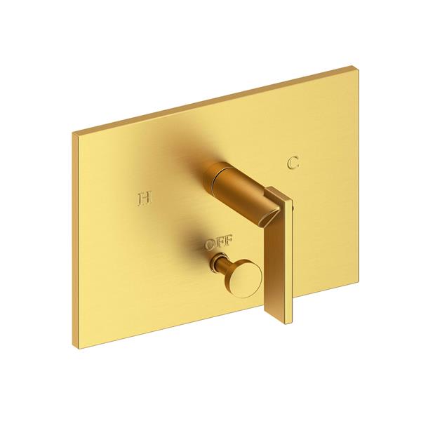 Newport Brass - Metro Balanced Pressure Tub & Shower Diverter Plate with Handle. Less Showerhead, arm and flange.