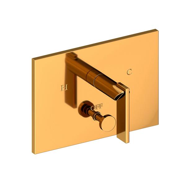 Newport Brass - Metro Balanced Pressure Tub & Shower Diverter Plate with Handle. Less Showerhead, arm and flange.