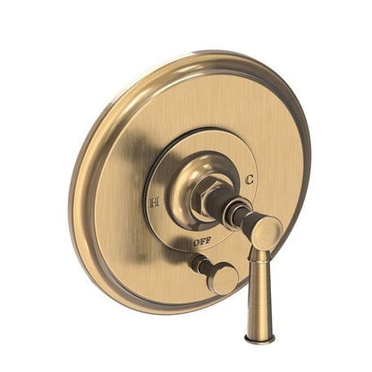Newport Brass - Balanced Pressure Tub & Shower Diverter Plate With Handle