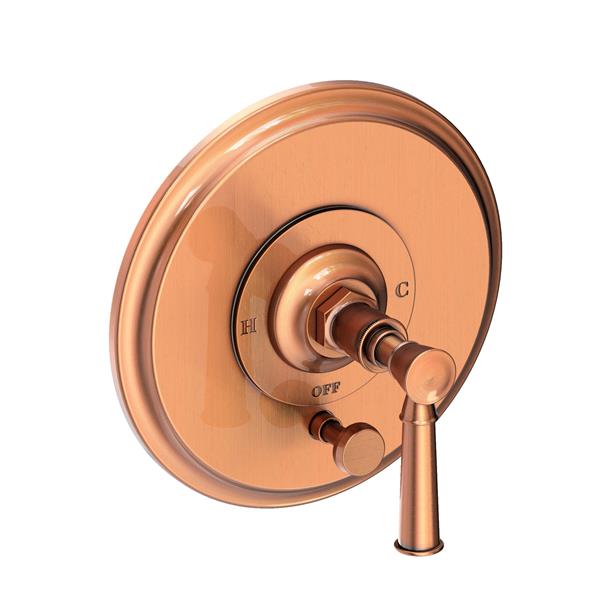Newport Brass - Balanced Pressure Tub & Shower Diverter Plate With Handle