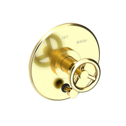 Newport Brass - Slater Balanced Pressure Tub & Shower Diverter Plate with Handle. Less Showerhead, arm and flange.