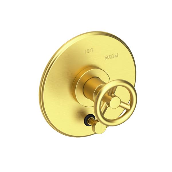 Newport Brass - Slater Balanced Pressure Tub & Shower Diverter Plate with Handle. Less Showerhead, arm and flange.
