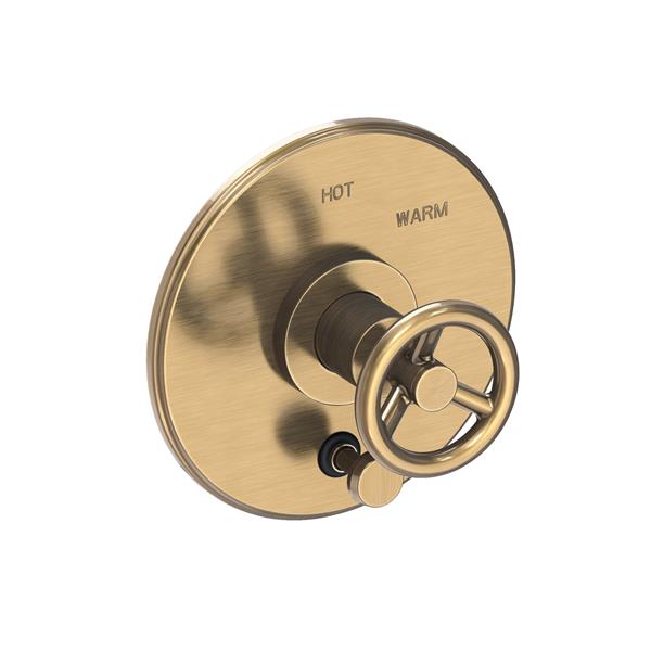 Newport Brass - Slater Balanced Pressure Tub & Shower Diverter Plate with Handle. Less Showerhead, arm and flange.