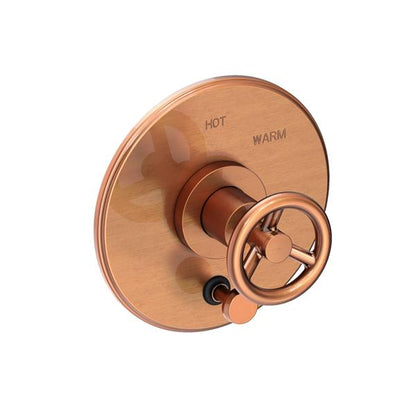Newport Brass - Slater Balanced Pressure Tub & Shower Diverter Plate with Handle. Less Showerhead, arm and flange.