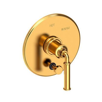 Newport Brass - Taft Kitchen Balanced Pressure Tub & Shower Diverter Plate with Handle. Less Showerhead, arm and flange.