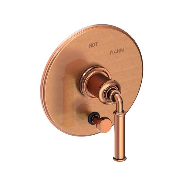 Newport Brass - Taft Kitchen Balanced Pressure Tub & Shower Diverter Plate with Handle. Less Showerhead, arm and flange.