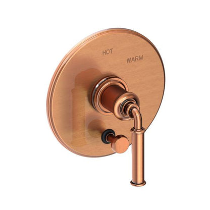 Newport Brass - Taft Kitchen Balanced Pressure Tub & Shower Diverter Plate with Handle. Less Showerhead, arm and flange.