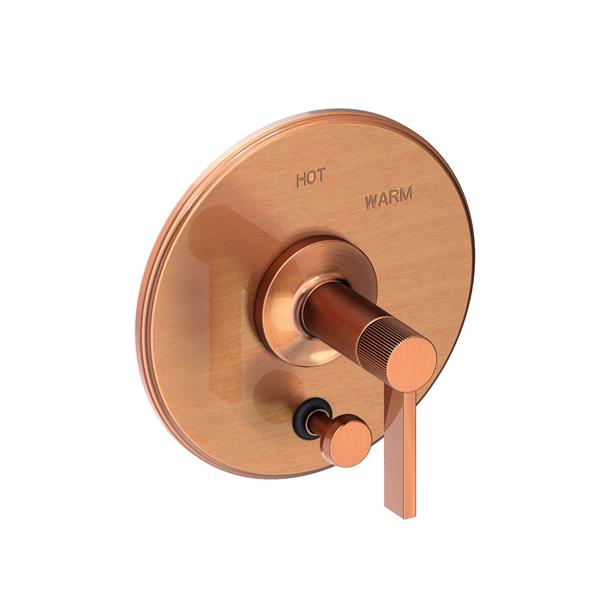 Newport Brass - Pardees Balanced Pressure Tub & Shower Diverter Plate with Handle. Less Showerhead, arm and flange.