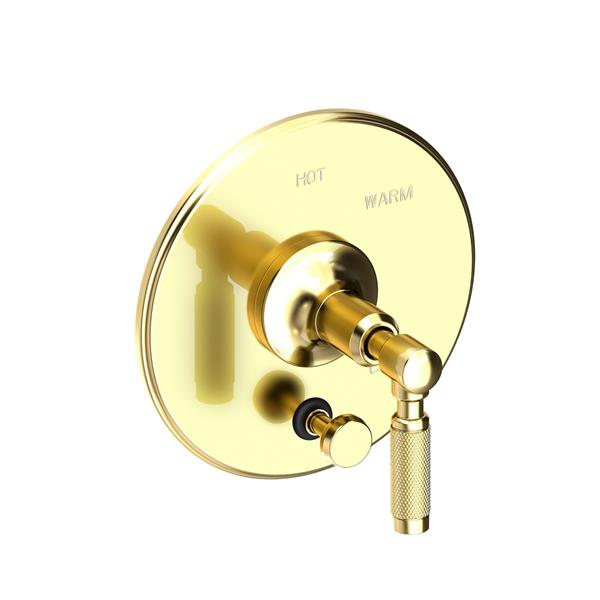 Newport Brass - Clemens Balanced Pressure Tub & Shower Diverter Plate with Handle. Less Showerhead, arm and flange.