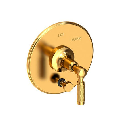 Newport Brass - Clemens Balanced Pressure Tub & Shower Diverter Plate with Handle. Less Showerhead, arm and flange.