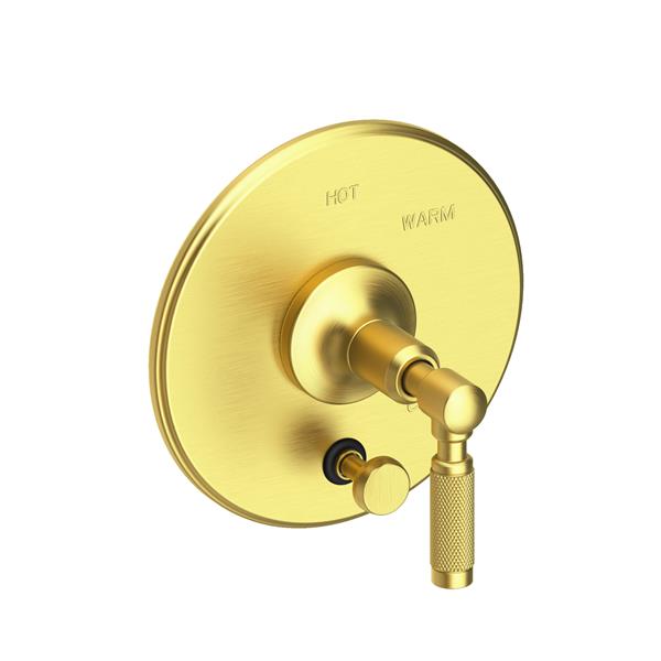 Newport Brass - Clemens Balanced Pressure Tub & Shower Diverter Plate with Handle. Less Showerhead, arm and flange.