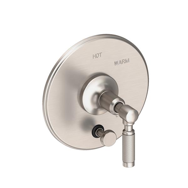Newport Brass - Clemens Balanced Pressure Tub & Shower Diverter Plate with Handle. Less Showerhead, arm and flange.