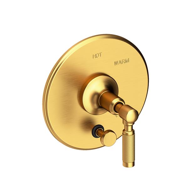 Newport Brass - Clemens Balanced Pressure Tub & Shower Diverter Plate with Handle. Less Showerhead, arm and flange.