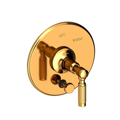 Newport Brass - Clemens Balanced Pressure Tub & Shower Diverter Plate with Handle. Less Showerhead, arm and flange.