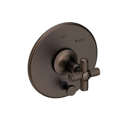 Newport Brass - Clemens Balanced Pressure Tub & Shower Diverter Plate with Handle. Less Showerhead, arm and flange.