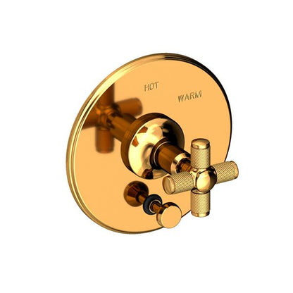 Newport Brass - Clemens Balanced Pressure Tub & Shower Diverter Plate with Handle. Less Showerhead, arm and flange.