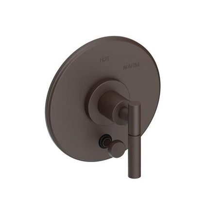 Newport Brass - Muncy Balanced Pressure Tub & Shower Diverter Plate with Handle. Less Showerhead, arm and flange.