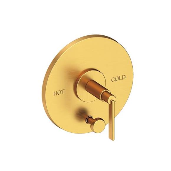 Newport Brass - Tolmin Balanced Pressure Tub & Shower Diverter Plate with Handle. Less Showerhead, arm and flange.