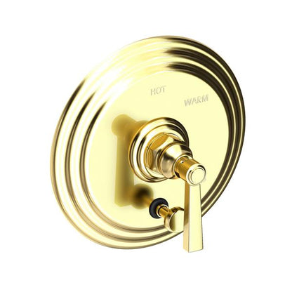 Newport Brass - Astor Balanced Pressure Tub & Shower Diverter Plate with Handle. Less Showerhead, arm and flange.