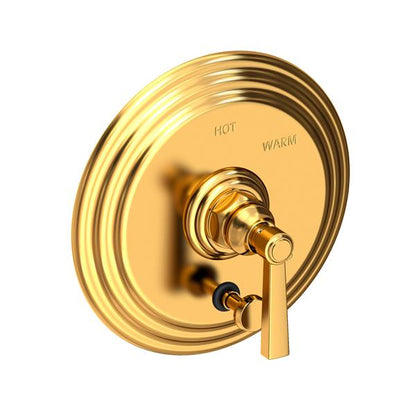 Newport Brass - Astor Balanced Pressure Tub & Shower Diverter Plate with Handle. Less Showerhead, arm and flange.