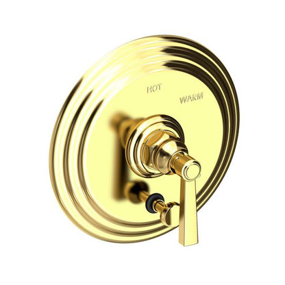 Newport Brass - Astor Balanced Pressure Tub & Shower Diverter Plate with Handle. Less Showerhead, arm and flange.