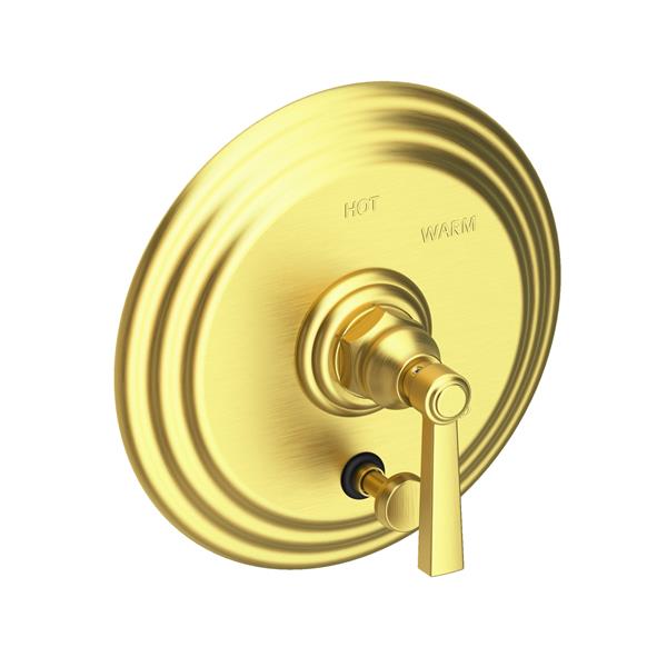 Newport Brass - Astor Balanced Pressure Tub & Shower Diverter Plate with Handle. Less Showerhead, arm and flange.