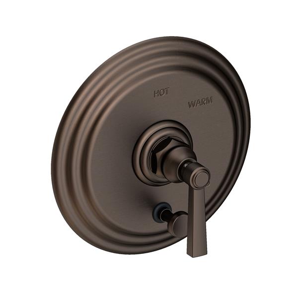 Newport Brass - Astor Balanced Pressure Tub & Shower Diverter Plate with Handle. Less Showerhead, arm and flange.