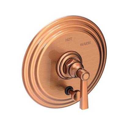Newport Brass - Astor Balanced Pressure Tub & Shower Diverter Plate with Handle. Less Showerhead, arm and flange.
