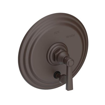 Newport Brass - Astor Balanced Pressure Tub & Shower Diverter Plate with Handle. Less Showerhead, arm and flange.