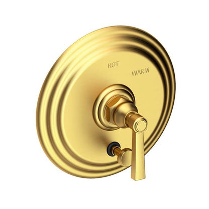 Newport Brass - Astor Balanced Pressure Tub & Shower Diverter Plate with Handle. Less Showerhead, arm and flange.