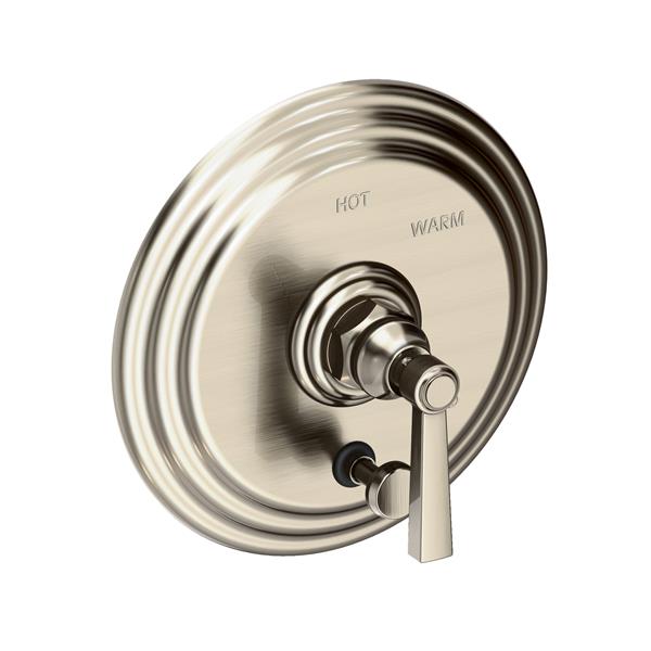 Newport Brass - Astor Balanced Pressure Tub & Shower Diverter Plate with Handle. Less Showerhead, arm and flange.
