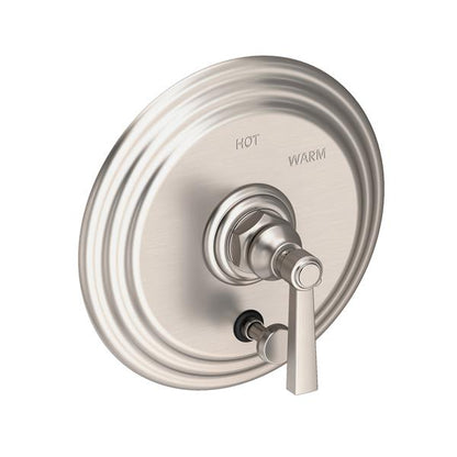 Newport Brass - Astor Balanced Pressure Tub & Shower Diverter Plate with Handle. Less Showerhead, arm and flange.