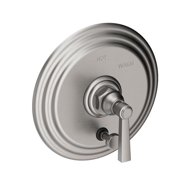 Newport Brass - Astor Balanced Pressure Tub & Shower Diverter Plate with Handle. Less Showerhead, arm and flange.