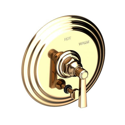 Newport Brass - Astor Balanced Pressure Tub & Shower Diverter Plate with Handle. Less Showerhead, arm and flange.