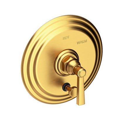 Newport Brass - Astor Balanced Pressure Tub & Shower Diverter Plate with Handle. Less Showerhead, arm and flange.