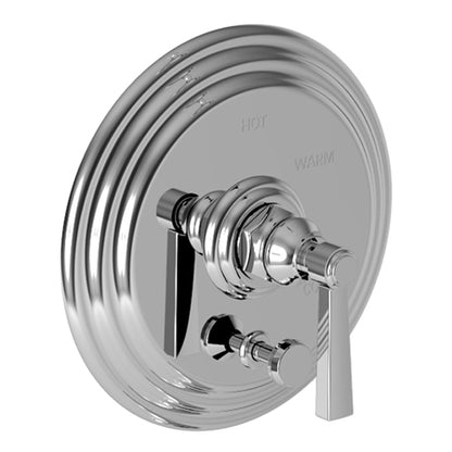Newport Brass - Astor Balanced Pressure Tub & Shower Diverter Plate with Handle. Less Showerhead, arm and flange.