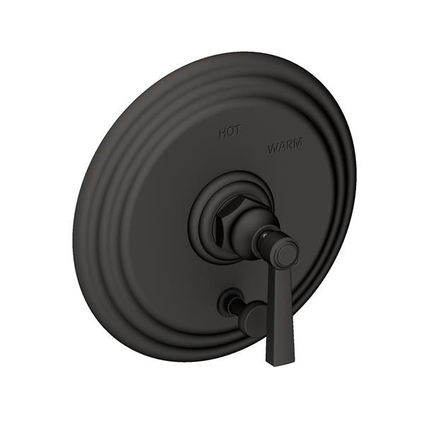 Newport Brass - Astor Balanced Pressure Tub & Shower Diverter Plate with Handle. Less Showerhead, arm and flange.