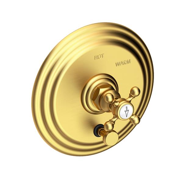 Newport Brass - Astor Balanced Pressure Tub & Shower Diverter Plate with Handle. Less Showerhead, arm and flange.