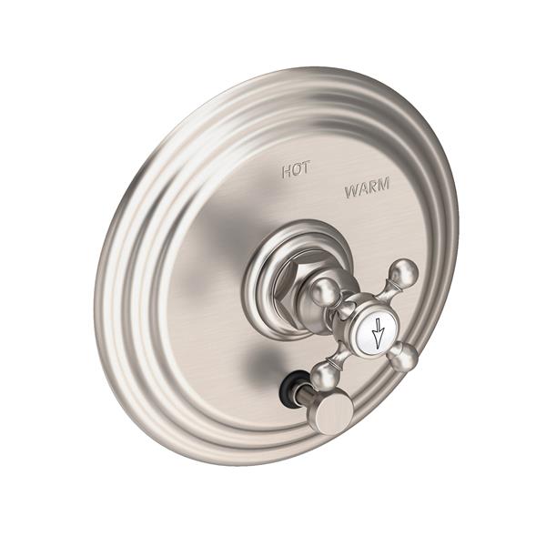 Newport Brass - Astor Balanced Pressure Tub & Shower Diverter Plate with Handle. Less Showerhead, arm and flange.