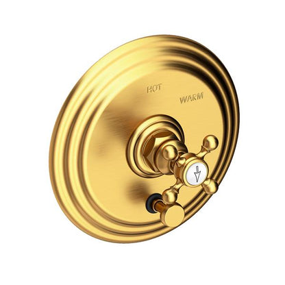 Newport Brass - Astor Balanced Pressure Tub & Shower Diverter Plate with Handle. Less Showerhead, arm and flange.