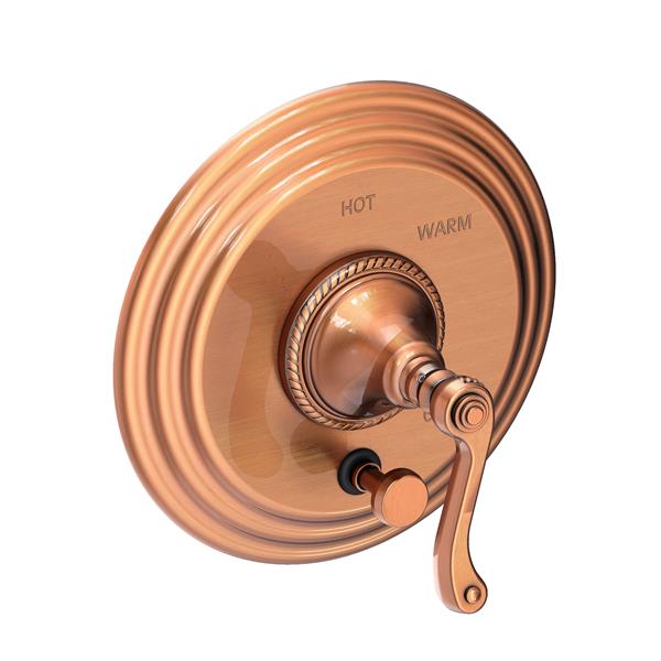 Newport Brass - Amisa Balanced Pressure Tub & Shower Diverter Plate with Handle. Less Showerhead, arm and flange.