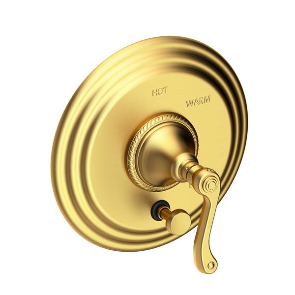 Newport Brass - Amisa Balanced Pressure Tub & Shower Diverter Plate with Handle. Less Showerhead, arm and flange.