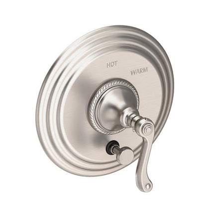 Newport Brass - Amisa Balanced Pressure Tub & Shower Diverter Plate with Handle. Less Showerhead, arm and flange.