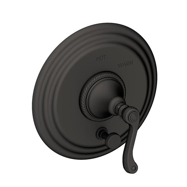 Newport Brass - Amisa Balanced Pressure Tub & Shower Diverter Plate with Handle. Less Showerhead, arm and flange.