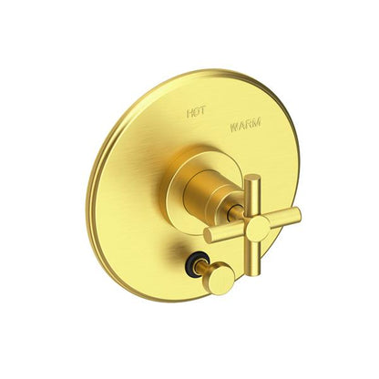 Newport Brass - East Linear Balanced Pressure Tub & Shower Diverter Plate with Handle. Less Showerhead, arm and flange.